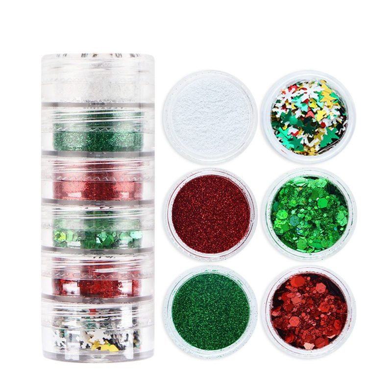 Christmas nail powder set