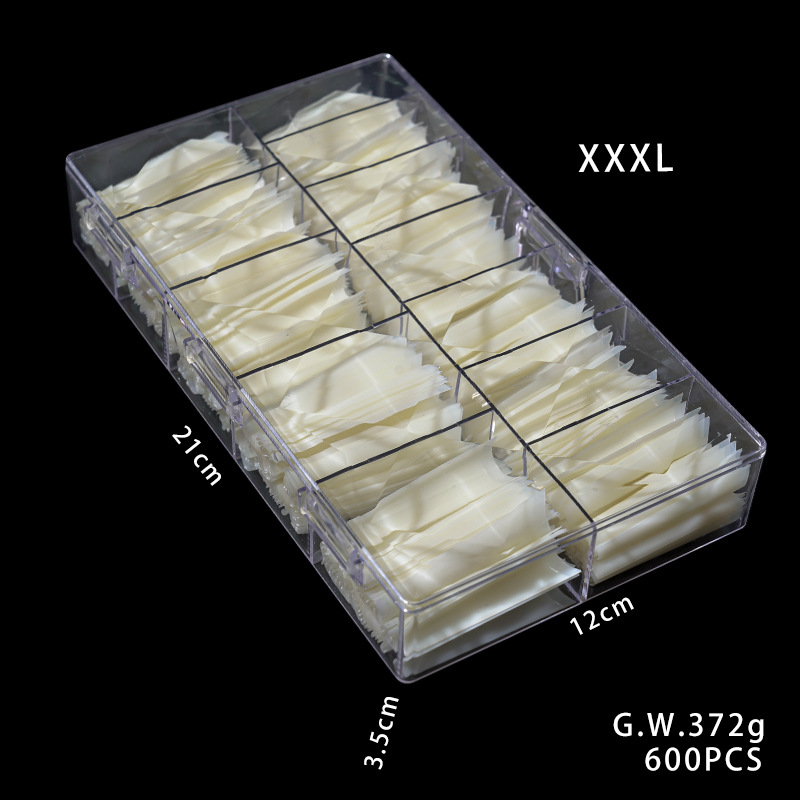 Long Clear Coffin Nails Tips