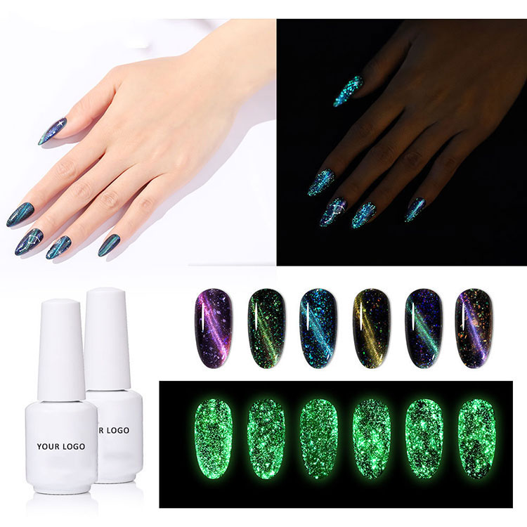 Glow In The Dark 3D Cat Eye Gel Polish